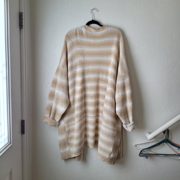 BloomChic Plus Size Crochet Knit Oversized Cardigan - Picture 6 of 7